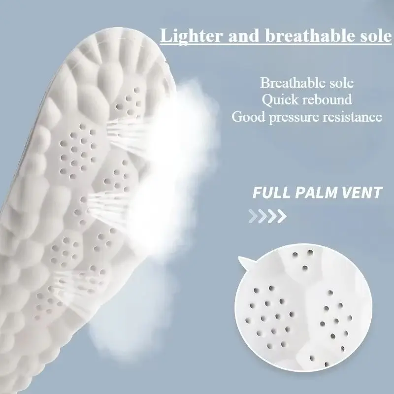 4D Comfortable Polyurethane Sports Insole with Memory Foam Sole Inserted for Sports And Exercise Insole