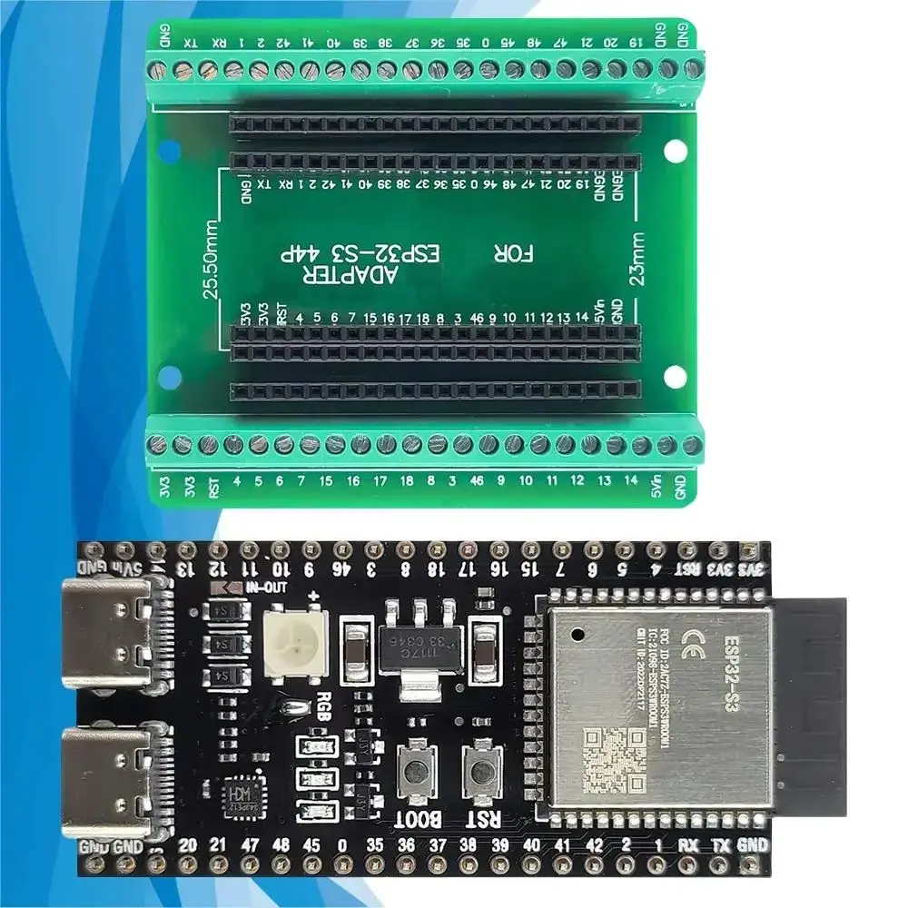 ESP32-S3 Development Board 2.4G Wifi BT Module with Expansion Adapter Kit ESP32 S3 N8R2 N16R8 44Pin Type-C ESP32-S3