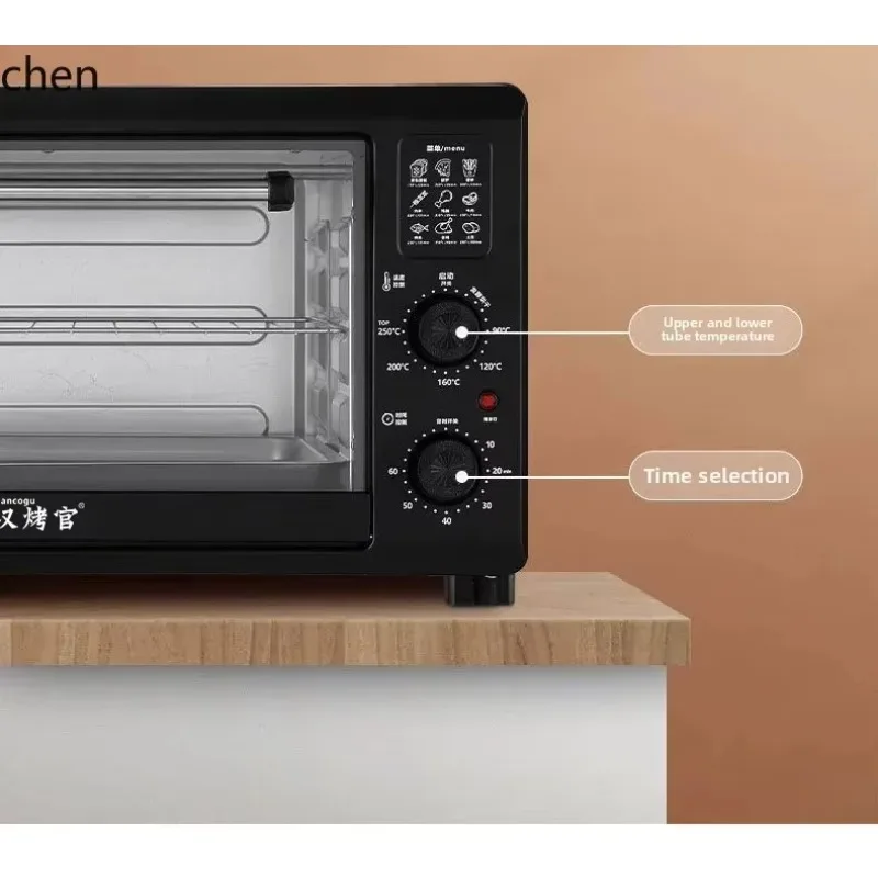 cc26  Electric Oven Household Independent Temperature Control Baking Multifunctional 48 Liter Large Capacity Oven Household