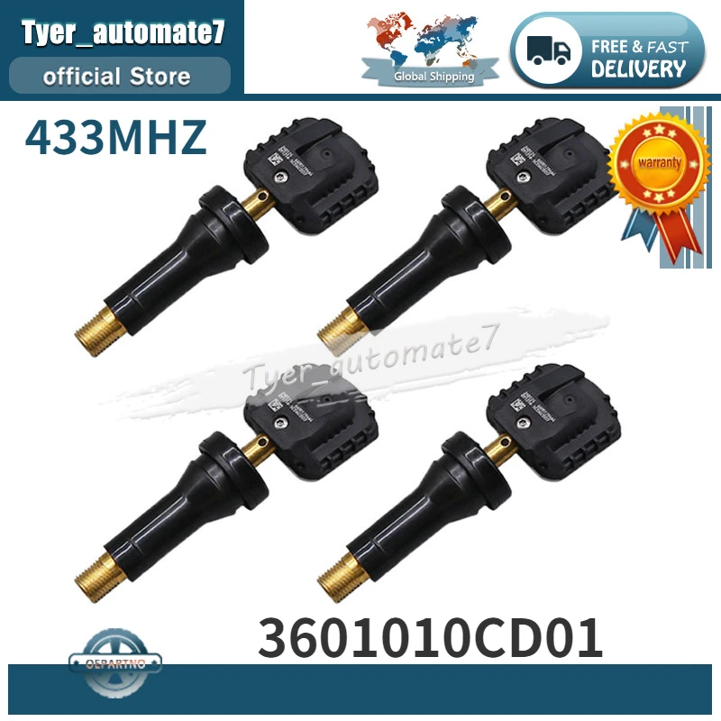 TPMS Tire Pressure Monitor Sensor 433MHz 3601010CD01 3601010-CD01 For ChangAn CS35 CS55 CS75 PLUS EADO Plus UNI-K UNI-T