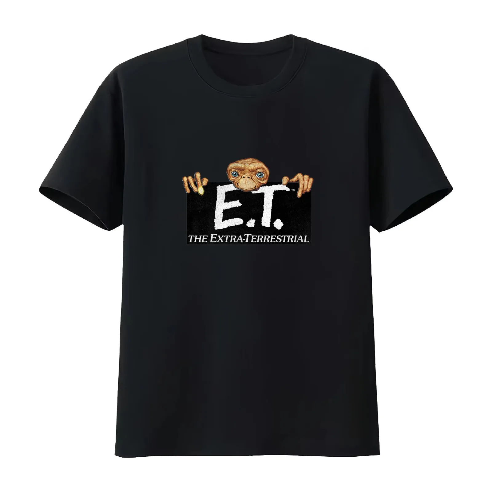 ET Terrestrial Gift Men Women T-Shirt Summer Casual Cotton Tee Oversized Streetwear Tops Vintage Graphic Print 100% Cotton