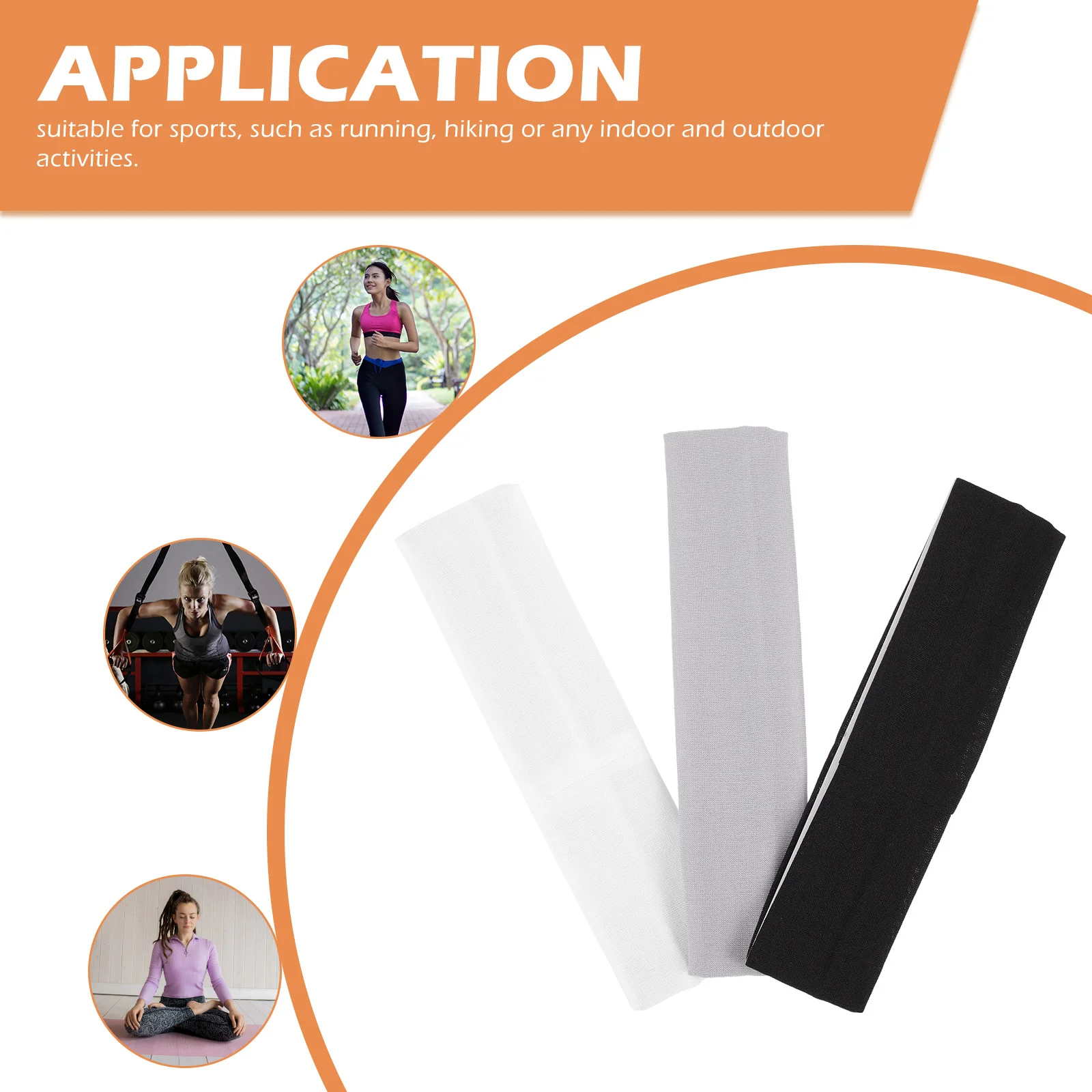 

9Pcs Yoga Sports Headband Women's Sweat Absorbing Head Band Portable Running Cycling Outdoor Activity Wear Lightweight Hair