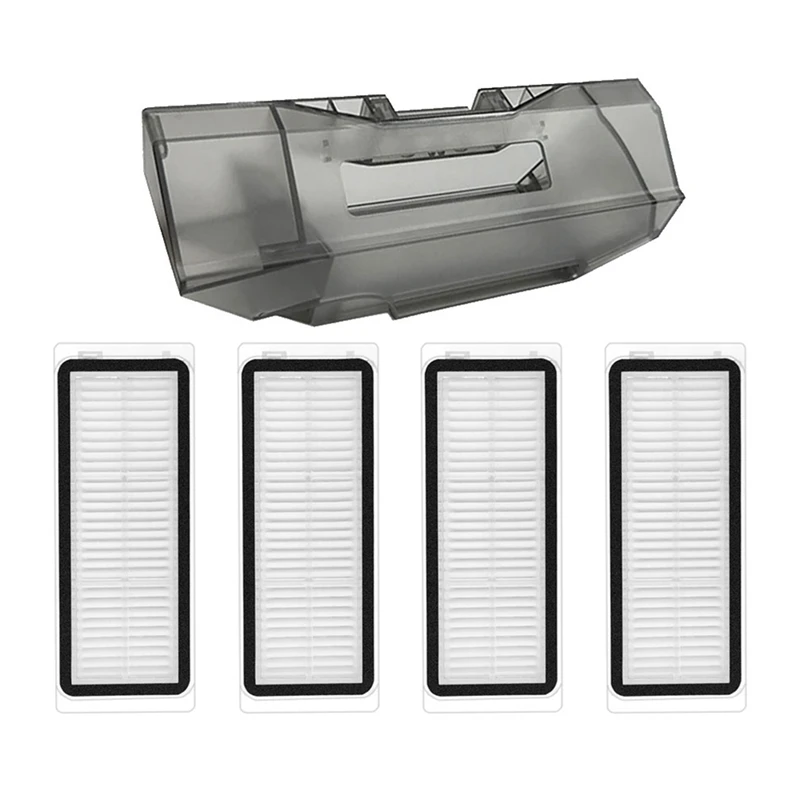 Apto para dreame x20 pro plus/l20 ultra caixa de poeira filtro hepa robô aspirador peça reposição