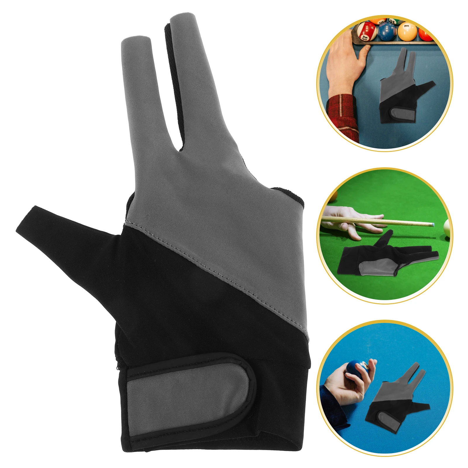 

Gloves Pool Billiards Breathable Training Fingers Elastic for Men Accessory and Women