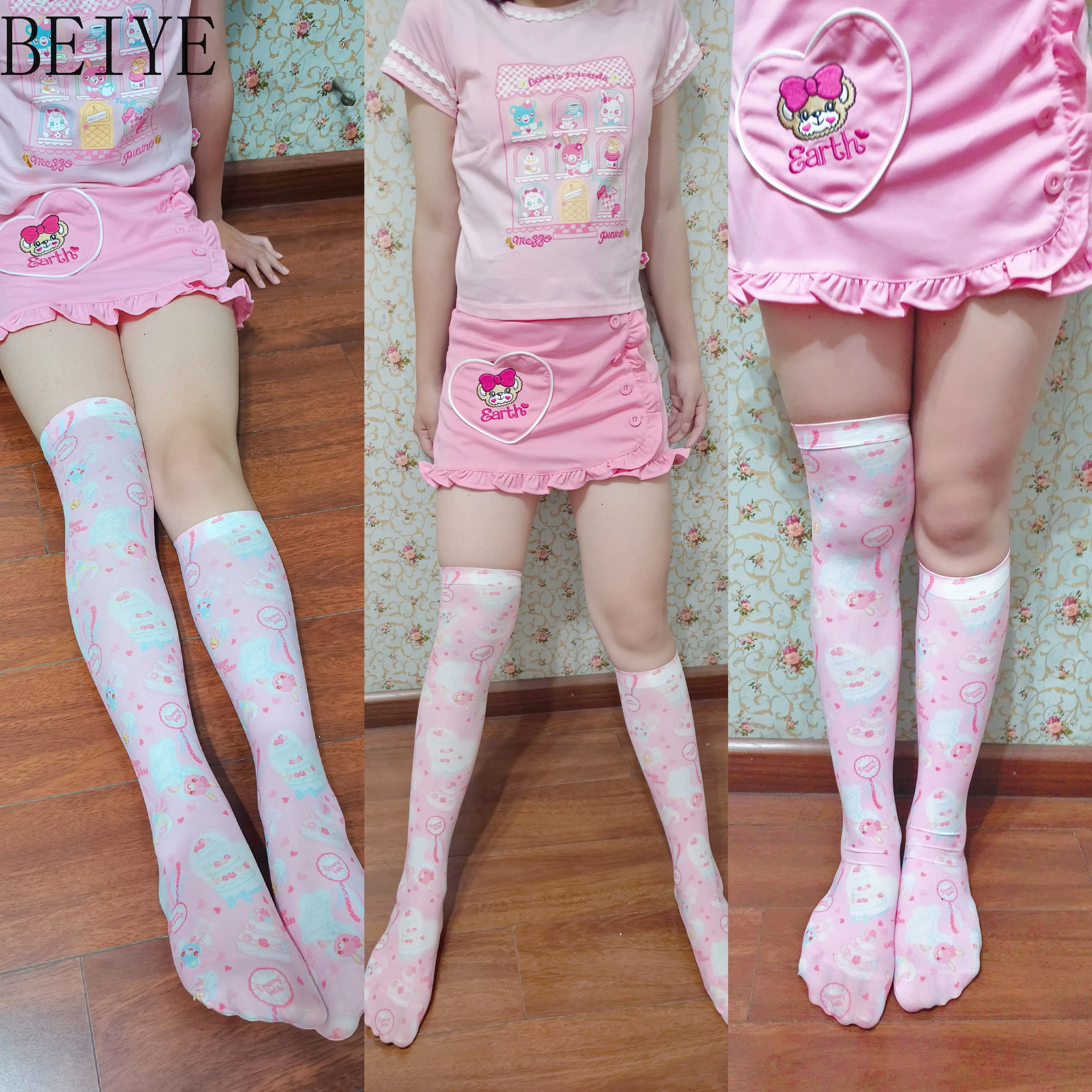 Kids Rabbit Cartoon Stockings Summer Autumn Mid Tube Socks Children's Wear Soft Fashion Cute and Sweet Girl's Stocking