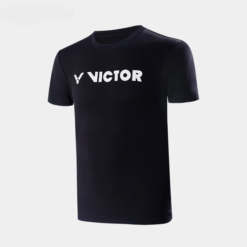 Victor バドミントン服男性と女性の競技トレーニング服夏半袖速乾性スポーツ Tシャツ