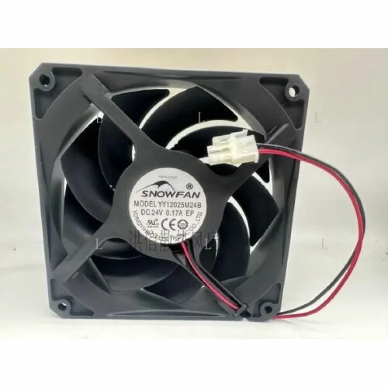 

L 1 pcs for SNOWFAN fan YY12025M24B DC24V 0.17A 120*25MM 2wire