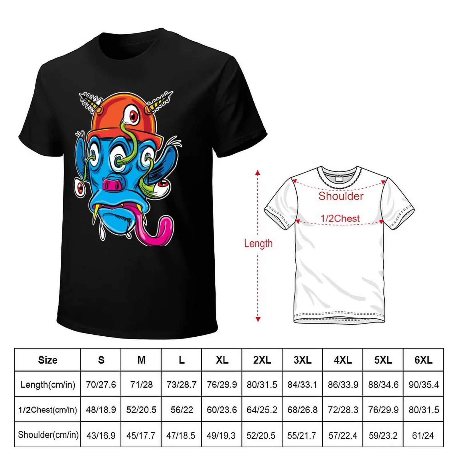 Funny Vintage Sitcom Monster T-Shirt Lightweight Sport Basic T-Shirt