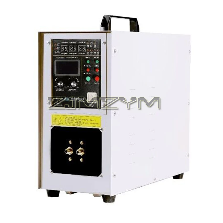 Máquina calentadora por inducción de alta frecuencia, 15KW, 30-100KHZ, equipo de enfriamiento, horno de fusión pequeño, 220v/110v, 1-99s, 0,2Mpa, 2L/min