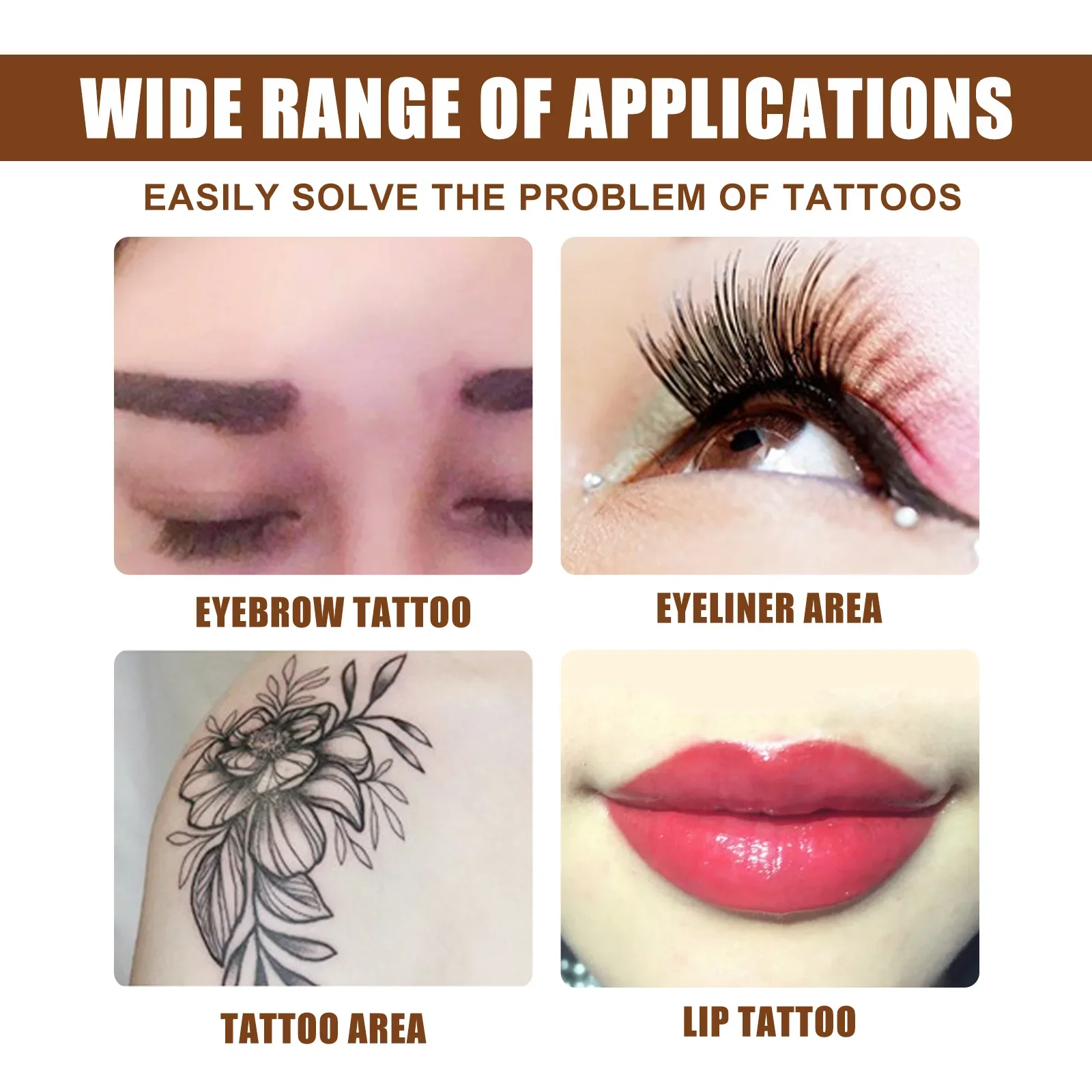 Suero de eliminación rápida de tatuajes, crema para el cuidado posterior del tatuaje permanente, líquido Natural, indoloro, pigmento Facial corporal