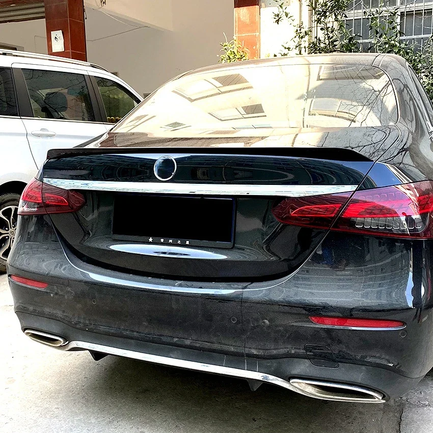 For MERCEDES BENZ E Class E260 E300 E63S 2016 To 2023 Car Rear Trunk Roof Spoiler Wings Accessories - view 5