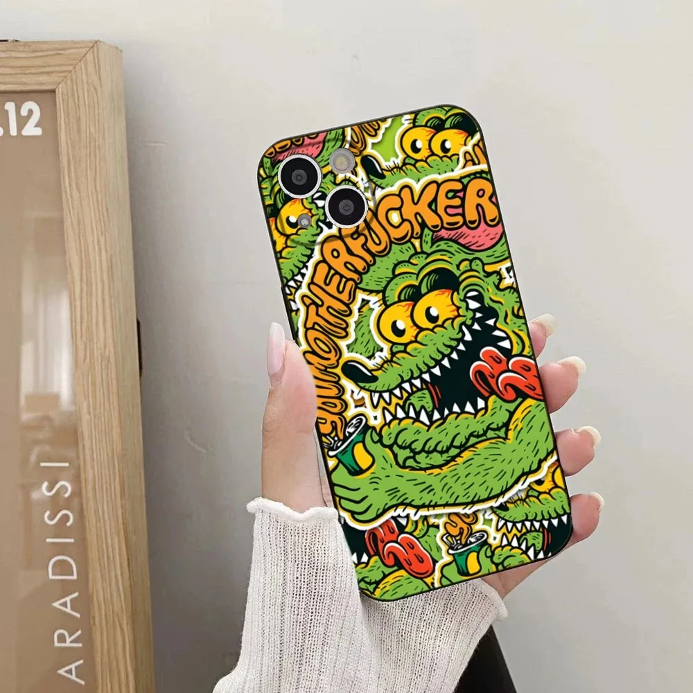 Rat Fink Phone Case For iPhone 15,14,13,12,11 Plus,Pro,Max,XR,XS,X,7,8 Plus,SE,Mini Silicone Soft