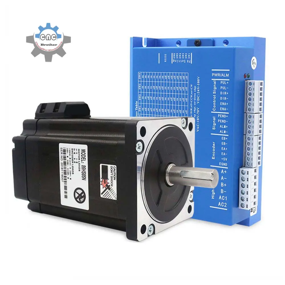 HBS86H Closed-loop Hybrid Stepper Drive/2 Phase High Performance Stepper Drive Nema34 Stepper Motor 4.5NM 8.5NM 12NM HBS86H Clo