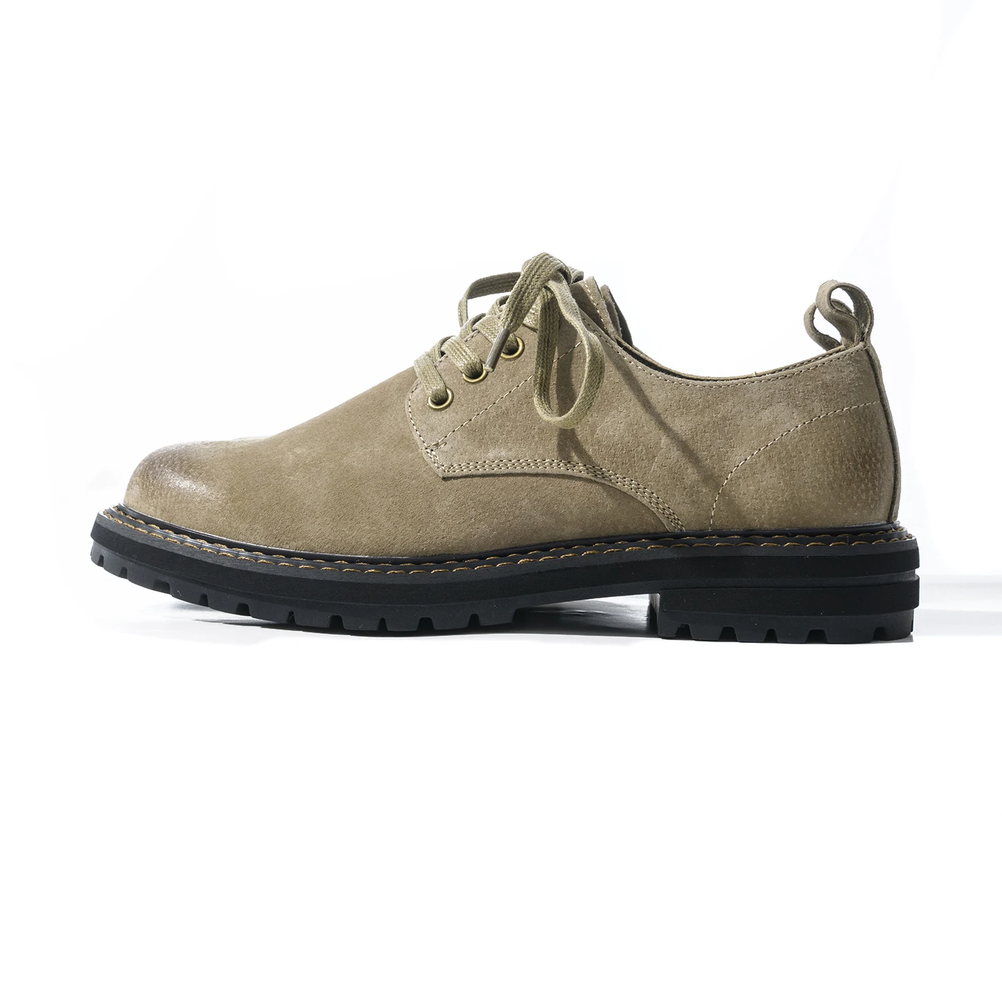 

American Style High End Retro Men's Fashion Casual Breathable Shoes Lace up Low Top Rubber Sole round Toe Autumn Wear