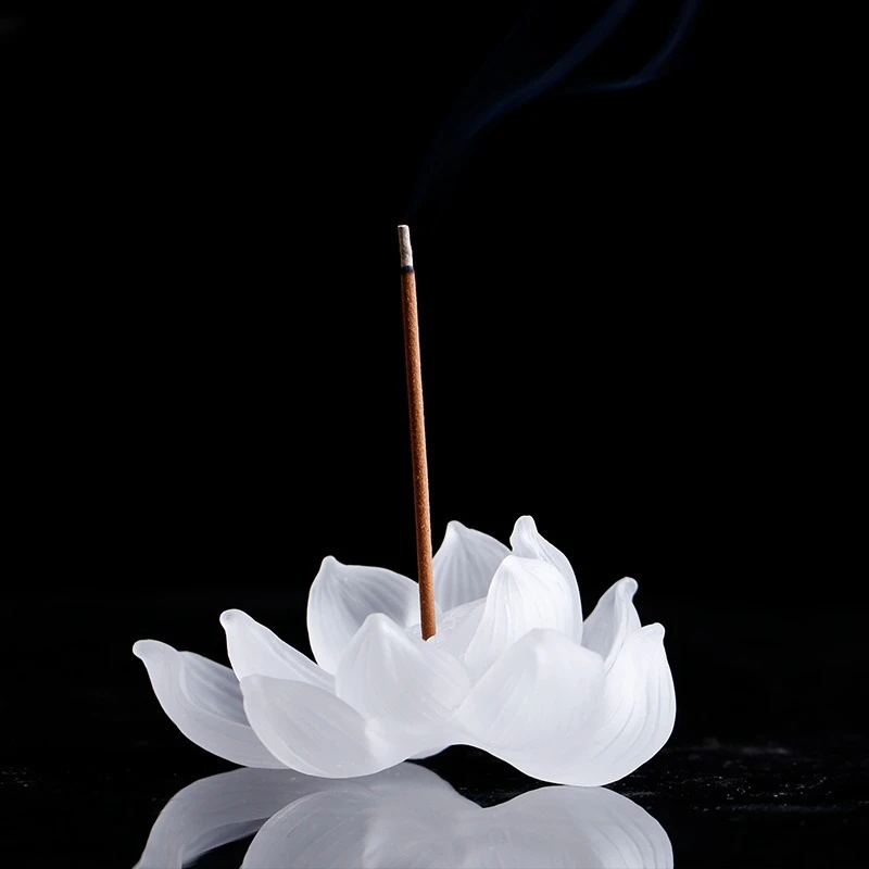 Lotus incense insert zen lotus thread incense holder Chinese products ornament household Buddhist utensils