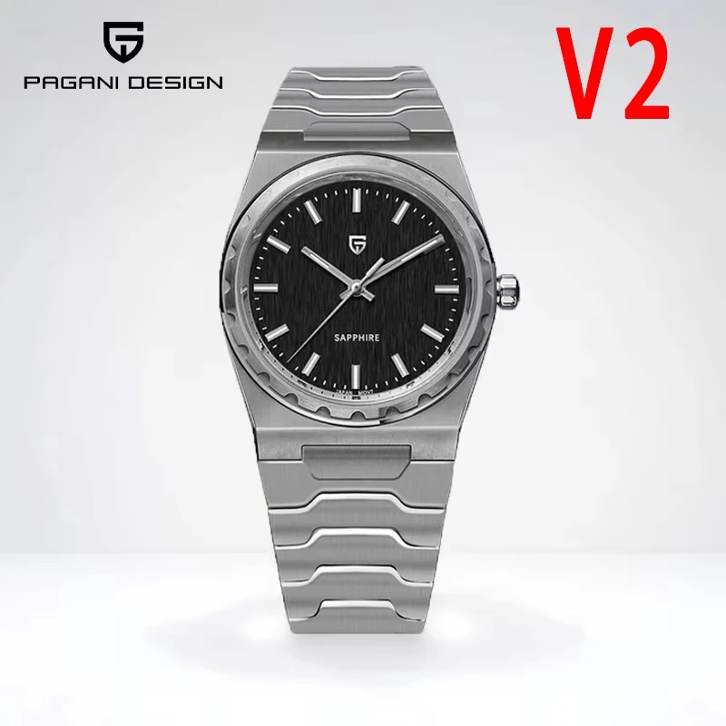 

PAGANI DESIGN 2025 new VJ21 37MM men quartz watch V2 sapphire stainless steel waterproof 10Bar thin 7MM luminous C3 reloj hombre