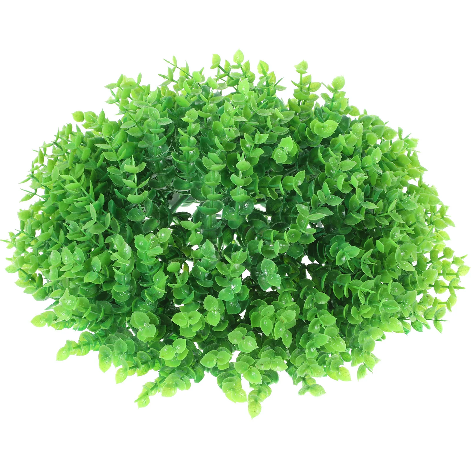 

Faux Green Eucalyptus Topiary Ball Decorative Hanging Grass Ball Ceiling Pendant for Party Home Garden Indoor Outdoor Use