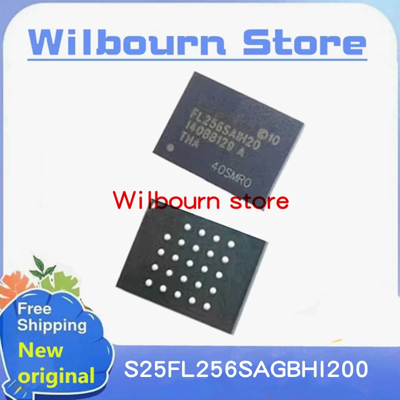 

1 шт. ~ 10 шт./лот FL256SAIH20 FL256SA1H20 S25FL256SAGBHI200 S25FL256SAGBH1200 BGA 100% Новый оригинальный спот со склада