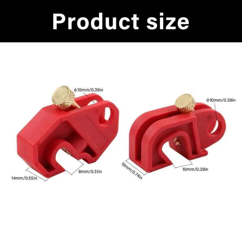 R9UF ล็อคเบรกเกอร์การติดตั้งง่าย ๆ ที่มีวัสดุหน่วงไฟหัวสกรูขนาดใหญ่สำหรับการป้องกันอุบัติเหตุทางไฟฟ้า