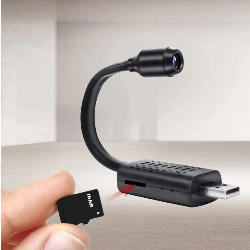 Lenovo Portable Mini Camera USB WiFi Wireless Camera 120° Wide Angle Surveillance Micro Nanny Camera Supports Remote Monitoring