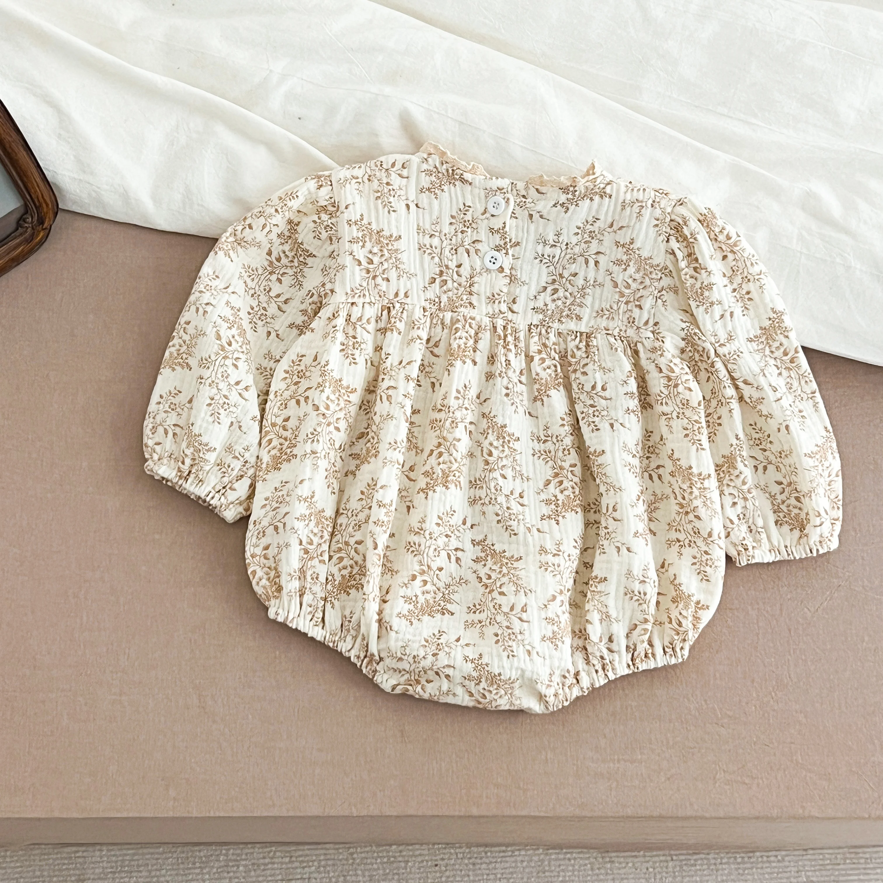 Neue Schwestern Kleid Infant Baby Mädchen Spitze Kragen Kleid Strampler Kinder Mädchen Vintage Blumen Prinzessin Kleid Familie Kleidung Strampler – Detail 15