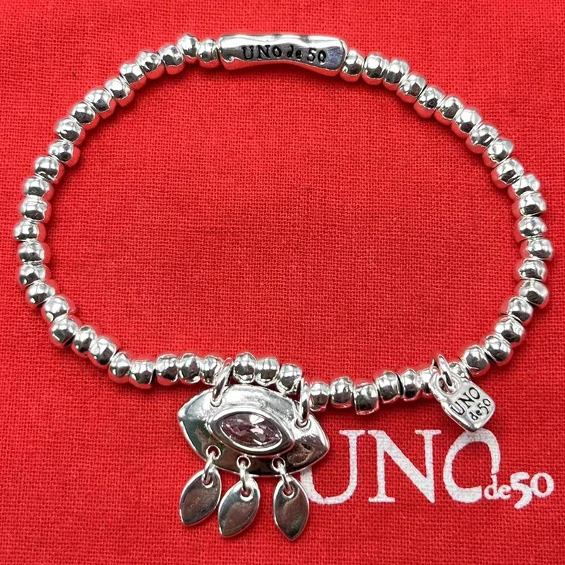 2023 nuevo UNOde50 pulsera exquisita de alta calidad más vendida en Europa y América bolsa de regalo de joyería romántica para mujer