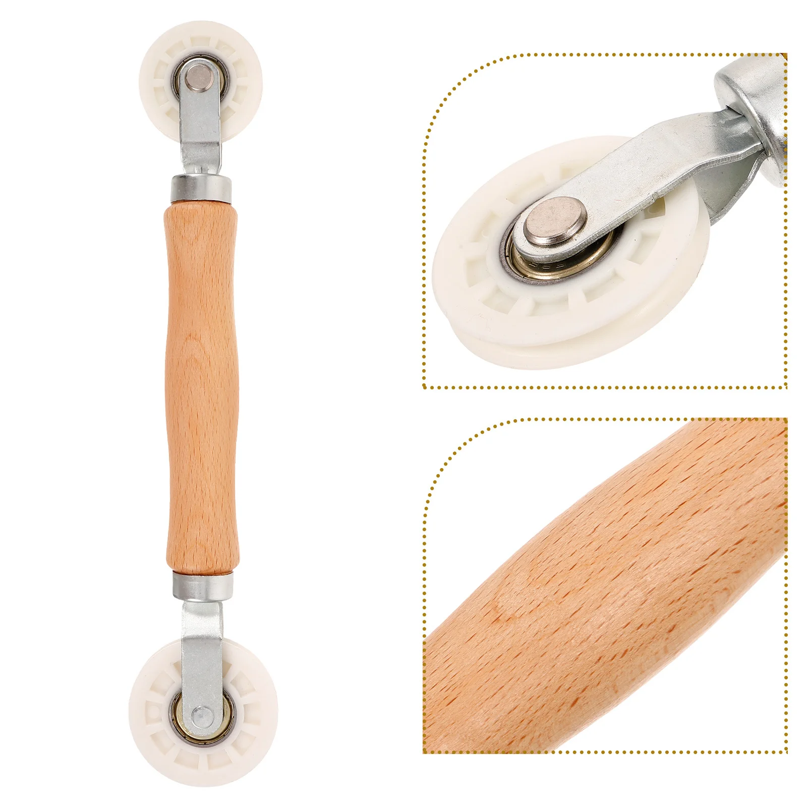 

Solid Wood Spline Roller Tool Window Screen Repair Installation Durable Rolling Kit For Screen Replacement Mesh Repair