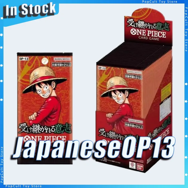 En Stock, caja de refuerzo Original, tarjetas OP13 de una pieza, tarjeta de despertar de colección, la nueva era Tcg OPCG, juguetes para niños, regalos