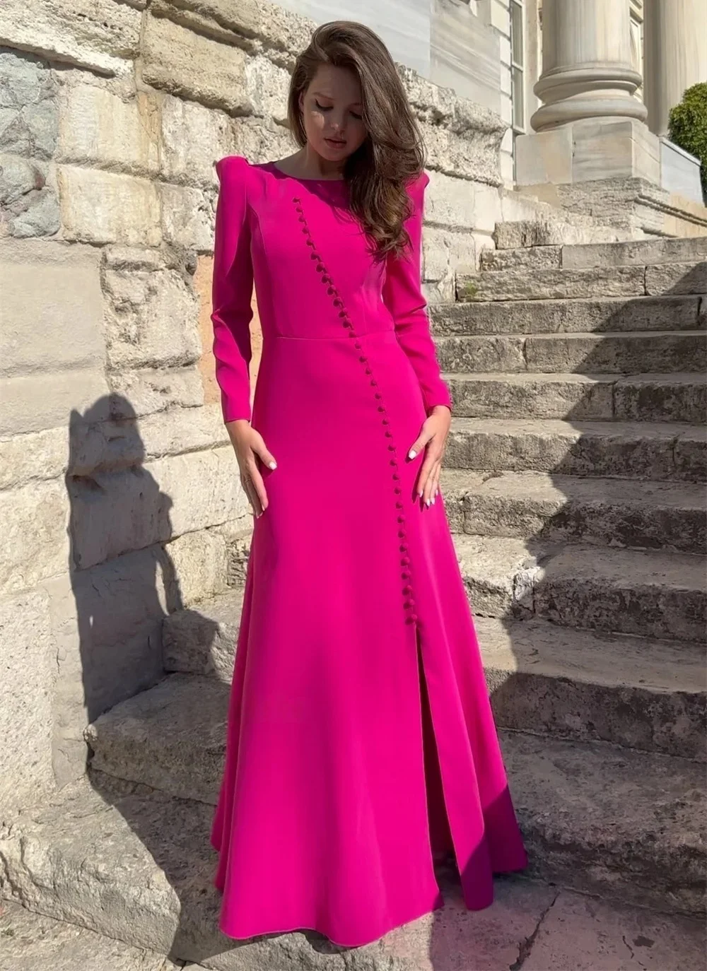 فساتين سهرة نسائية باللون الأزرق المخضر بأكمام طويلة مناسبة مخصصة فساتين سهرة للجنسين جيرسي ريترو دبي السعودية العربية للحفلات الراقصة حسب الطلب