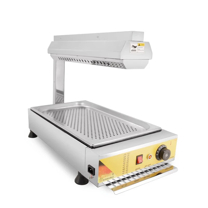 Armário de aquecimento elétrico comercial NP-644 filtro de óleo de isolamento de aquecimento de alimentos armário de exibição de mesa palitos de massa frita alimentos