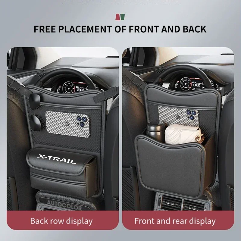 For Nissan X-trail Xtrail T30 T31 T32 Car Seat Storage Box Multifunctional Car Storage Hanging Bag Auto Accessories