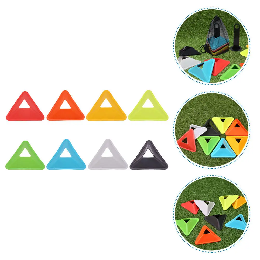 

8Pcs Round Soccer Cones High-Grade Pe Plastic Training Obstacle for Football Field Drills Agility Training and Kids Sports