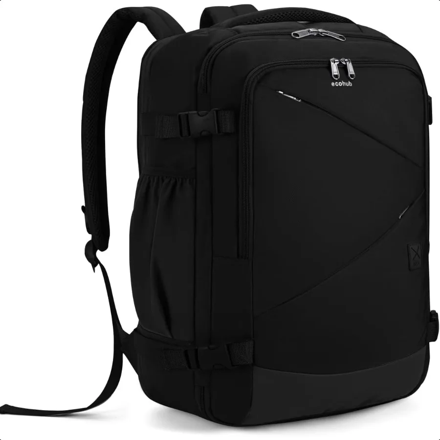

Carry On Travel Backpack Expandable Airlines Personal Item Bag 18x14x8 Water Resistant 17 inch Laptop Backpack Flight Appd 12 P
