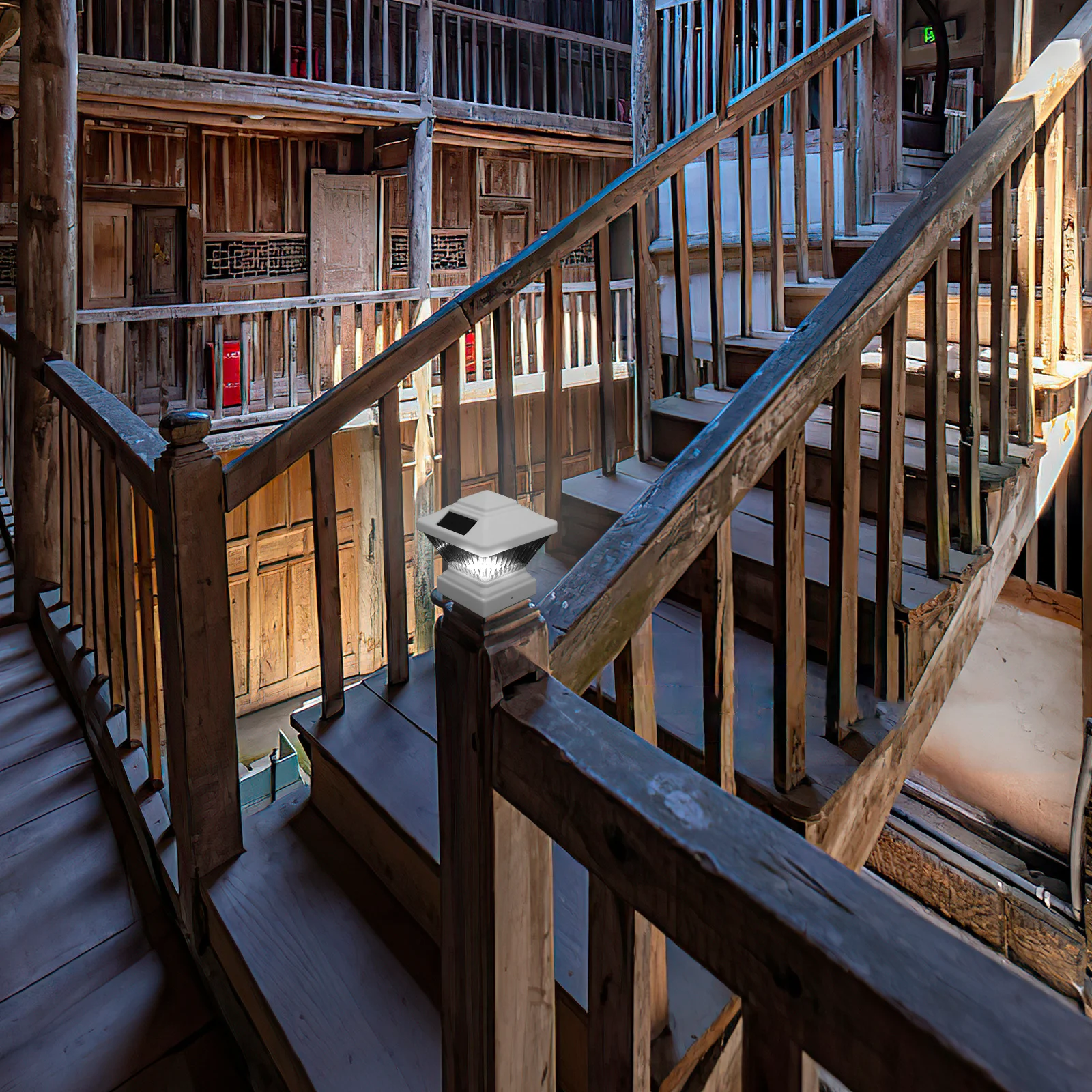 آخر ضوء مقاوم للماء سياج آخر أضواء الشمسية عمود مصباح لحديقة فناء سطح السفينة مسار سياج أضواء الشمسية ديكور