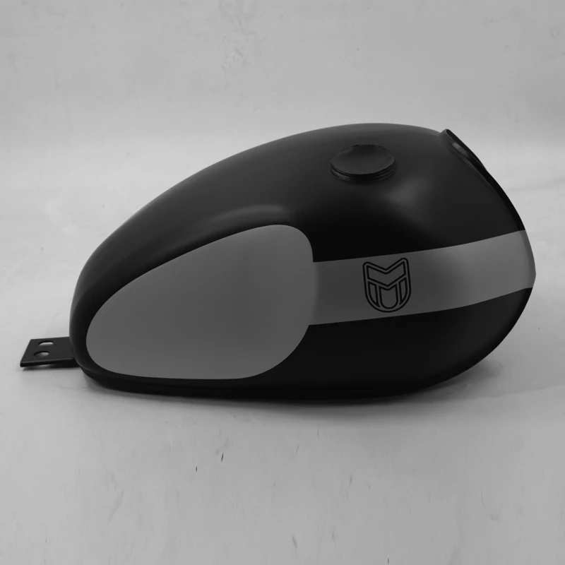 

Motorcycle TANK - 17 LITRE - MATT BLACK/SILVER - GALVANISED For MUTT Motorcycle Original Parts MPT-1375