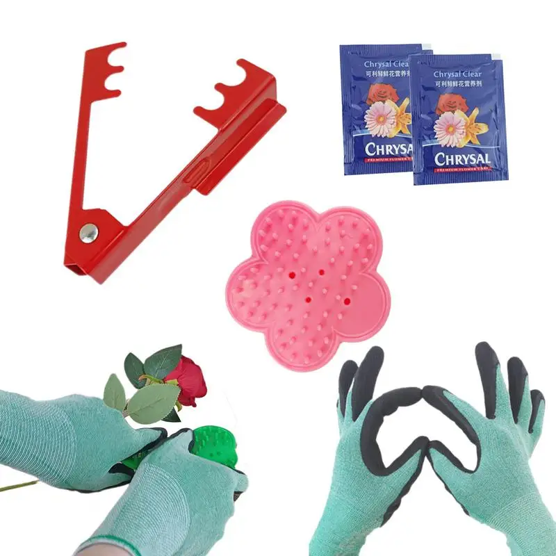 Ferramenta para Descascar Espinhos para Floristas Removedor de Espinhos Rosa Limpador para Arranjo Floral Amantes de Flores Ferramenta de Jardim