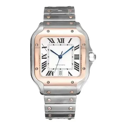 2024 नई लक्ज़री वीआईपी घड़ी 42 मिमी सैंटोस सीरीज़ पुरुषों के लिए लक्ज़री नोबल फैशन उत्तम घड़ी युगल मॉडल घड़ियाँ 10 best sales 42 मिमी घड़ी - №7