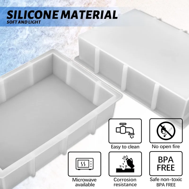 Large Rectangular Resin Silicone Mold