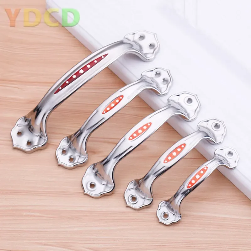 Flower Lace Handle Drawer Handle Window Door Stainless Steel Surface Mounted Handle Wardrobe Kitchen Toolbox Small