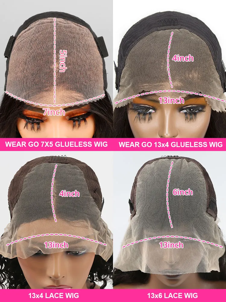 250% 30 40 بوصة قبل قطع شعر مستعار بدون صمغ جاهز لارتداء موجة عميقة فضفاضة 13x6 13x4 HD الدانتيل الباروكة الأمامية قبل قطعها شعر مستعار مجعد للنساء