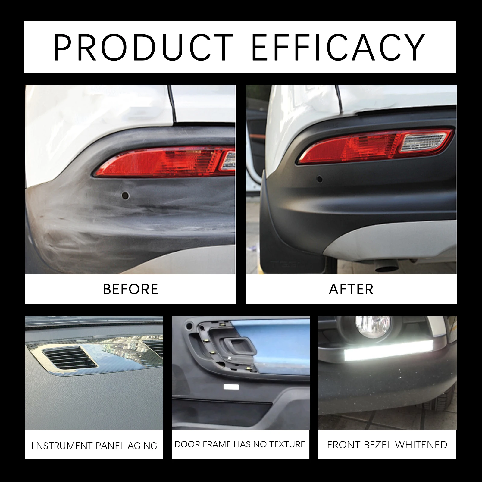 PTFE Plastic Coating Spray Anti UV Scratch Resistant Sealant Car Interior Protectant Long Lasting Polymer Coating Dust & Stain