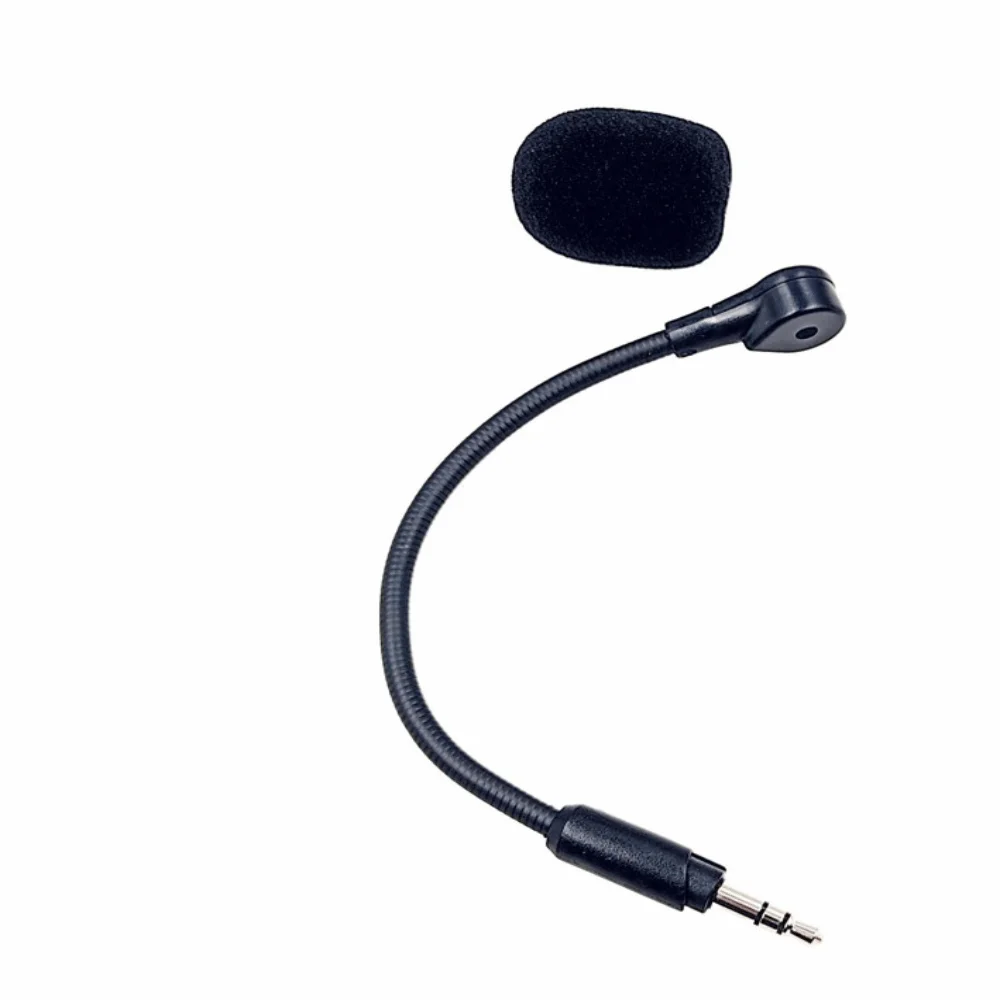 3.5mm Plug Detachable Microphone Bendable HiFi Replacement Game Mic for Logitech G233 G433 Gaming Headset