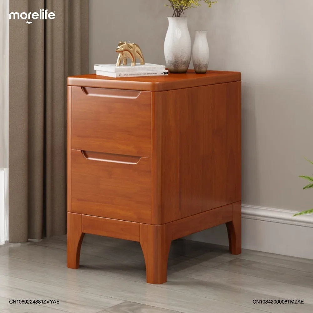 Full Solid Wood Ultra Narrow Mini Nightstand Bedside Table Small Minimalist Bedroom Crevice Bucket Cabinet Home Furniture F01+