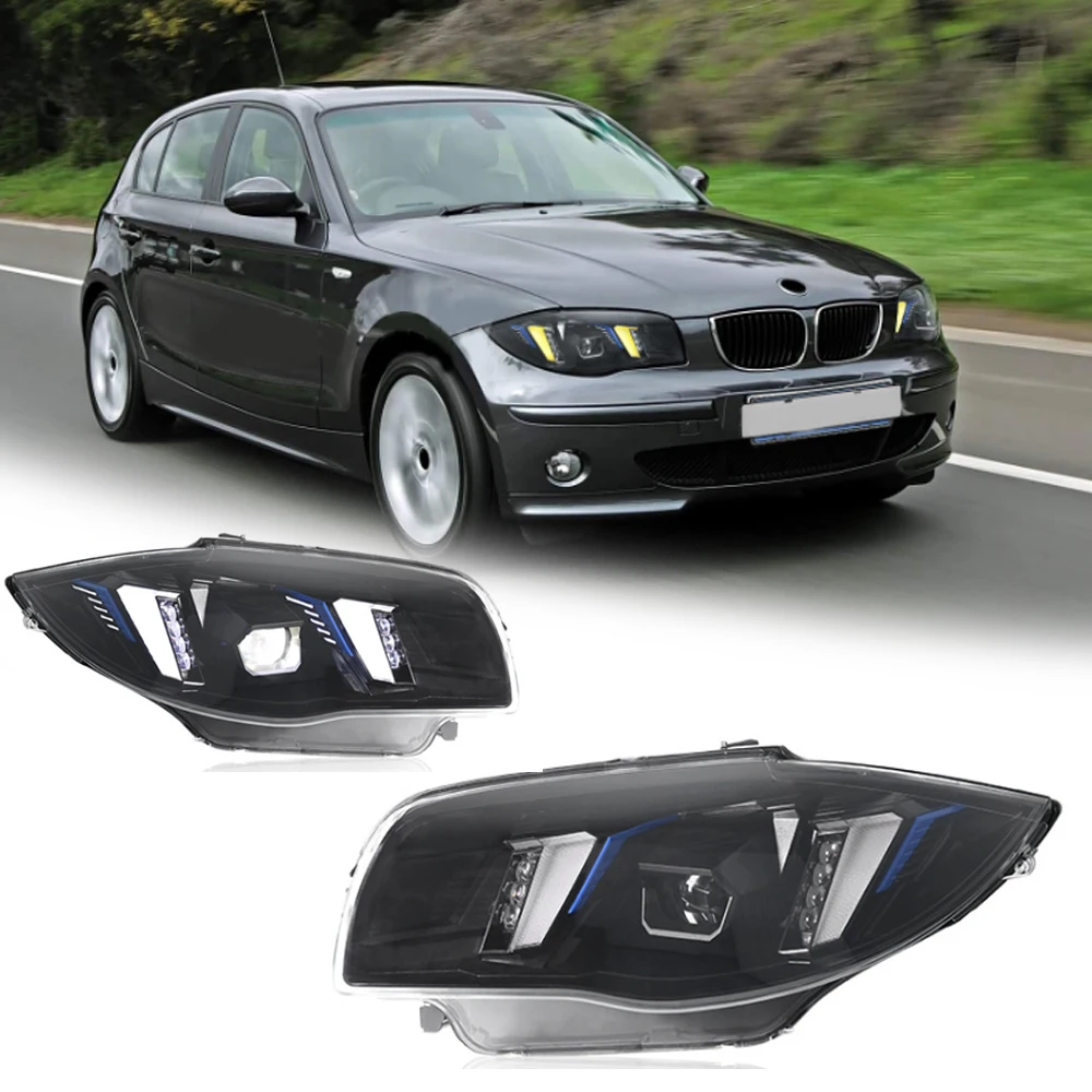 

Hot LED HeadLights For BMW 1 Series E87 04-11 New Style Led DRL Car Head Lamp Assembly Signal Accessories Modified Lamp
