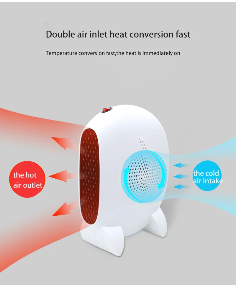 Alibaba Китай Поставщик Горячий энергосберегающий портативный обогреватель 800 Вт Грелка для рук для офиса и ребенка