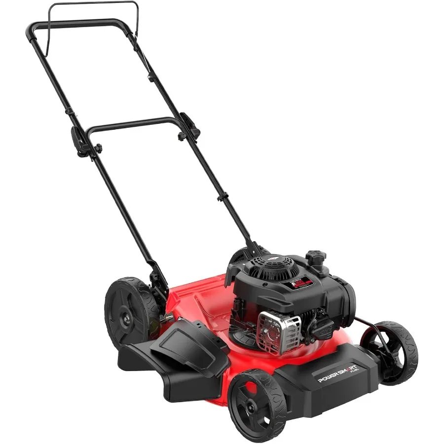Mesin Pemotong Rumput Dorong 21 Inci dengan Mesin Briggs and Stratton 125cc untuk Perawatan Rumput yang Efisien, Fungsi Mulching 2in1 dan Pembuangan Samping