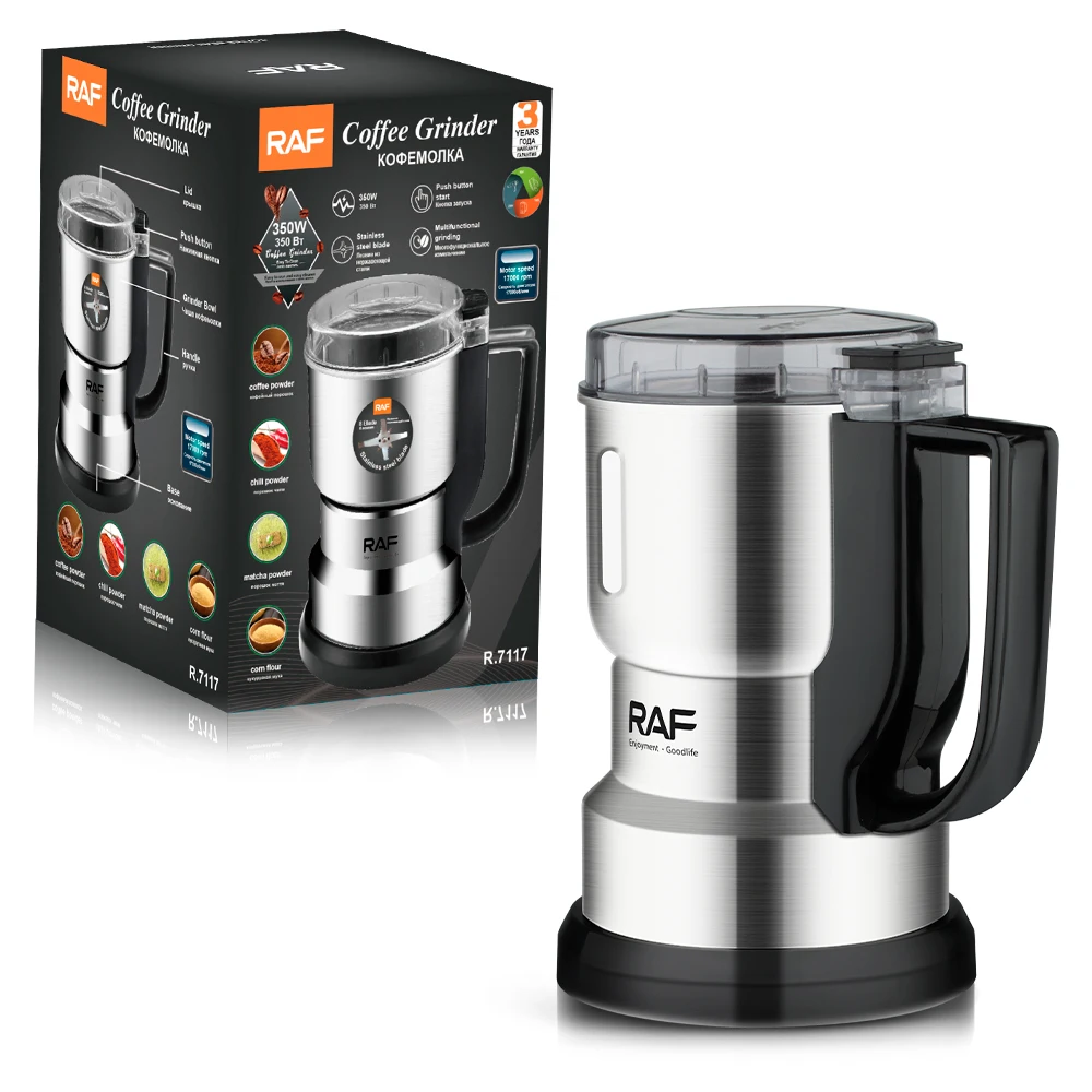 

Hot Selling Multifunctional Grinding French Press Espresso Stainless Steel Blade Coffee Bean Grinder