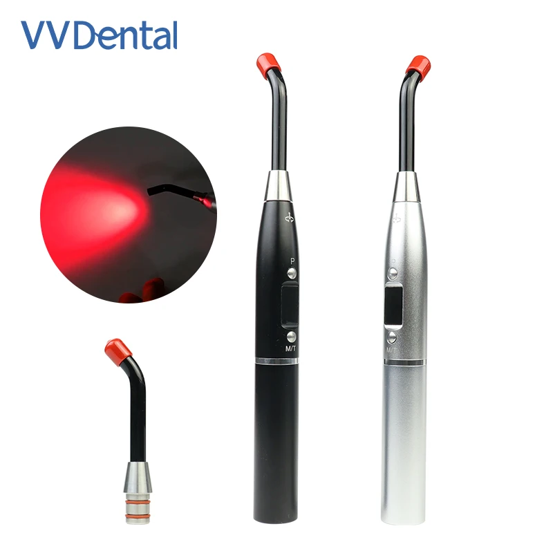 Dental Red Light Therapy Device for Teeth Pain Cold Sore Canker Pain Relief Oral Care Handheld Removable LED Red Light Equipme