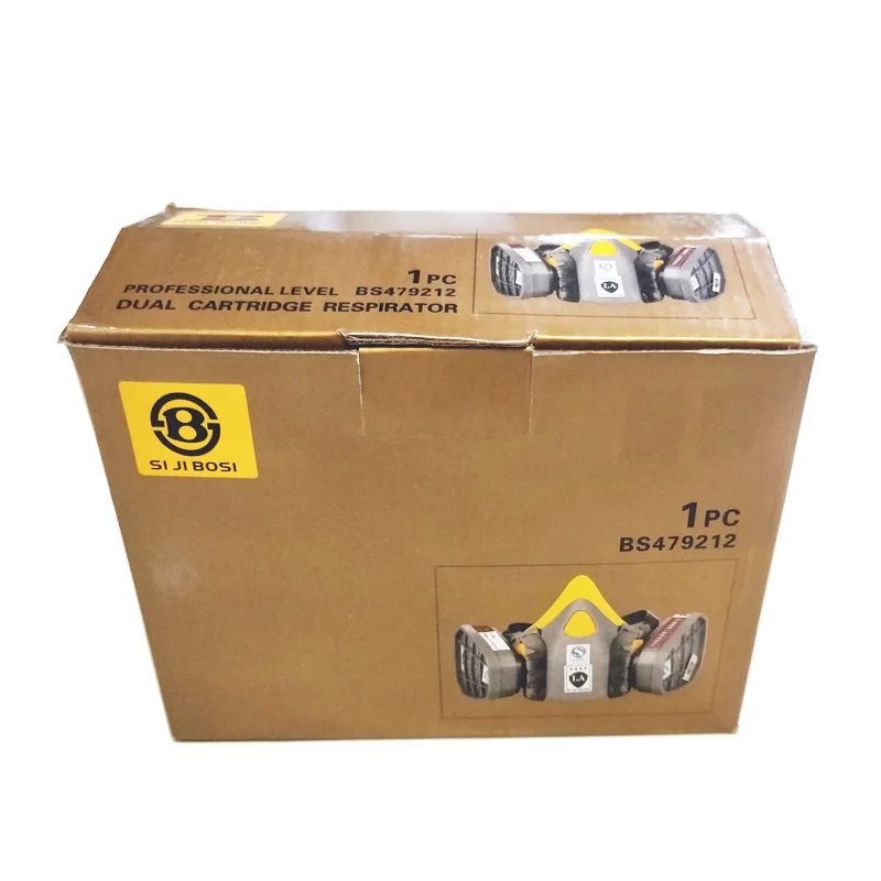 BOSI Dual Filter Cartridge Gas Mask Respirator