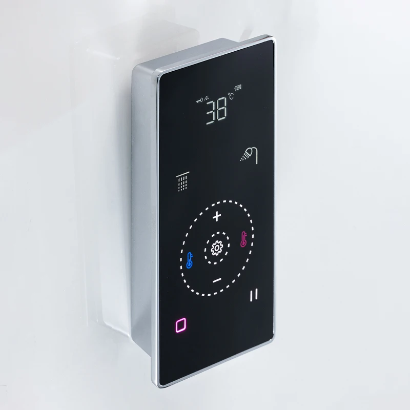 

Smart Touch Thermostatic Shower System Water Diverter Mixer with LED Display Mobile Phone Control Shower System Control Panel